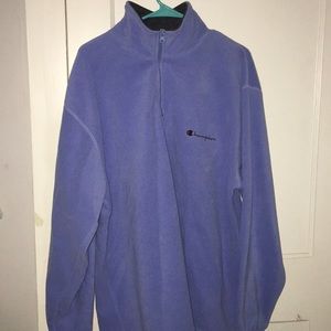 Champion 1/4 zip fleece (light blue)